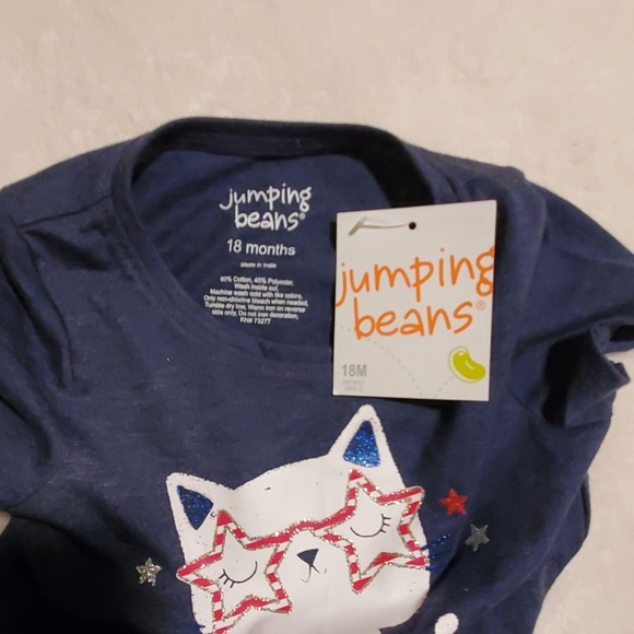 Jumping Beans Baby Girl Knot-Front Top, 18 Months - Picture 4 of 4